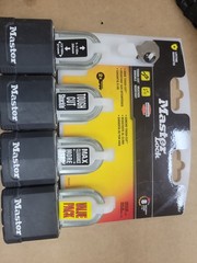 Master Lock M115XQLF Padlocks 4 Pack Security Level 8 Outdoor Key Lock Heavy Dut