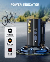 Fanttik X9 Ace Mini Bike Pump, 32s Fast Inflate Pump palm-sized, Black
