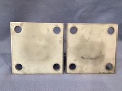 UNISTRUT STAINLESS STEEL FLOOR MOUNT BASE, QUANTITY OF 2