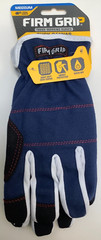 Firm Grip Duck Canvas Utility Gloves, Medium, Touch Screen, Navy Blue, 3 Lot