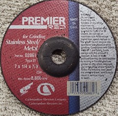 PREMIER RED CUT OFF WHEEL 7 X 1/4 X 7/8 (2PIECES)