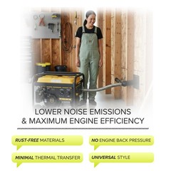 Zombiebox ZPW14 Generator Exhaust Extension Silence Circuit with Insulated Wall