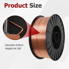 ER70S-6 .030″ (0.8 mm) Mild Steel MIG Welding Wire – 44 Lbs Roll Wire New