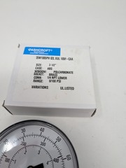 Ashcroft 35W1005PH 02L XUL 100# CAA Commercial Air Pressure Gauge 0-100PSI