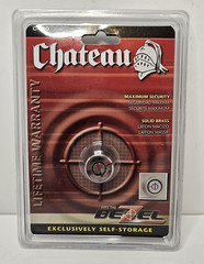 Chateau Keyless Locking C480 EZ Storage Cylinder Lock Locker Shed Personal Bezel