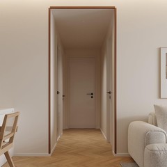 Wall Corner Protector 6PCS 45″ Walnut Wood Grain Trim for Door Window Mirror