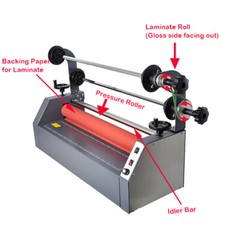 Ving 26″ in Semi – Auto Small Home Cold Laminator for Business Card Laminating