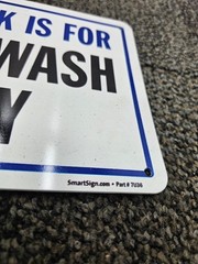 (QTY 7) SmartSign 7U36 Food Safety Sign This Sink For Hand Wash Only Sign 7×10