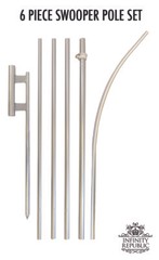 United Kingdom Advertising Swooper Feather Flutter Flag Pole Kit British Flag