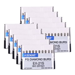 US AZDENT Dental Super Coarse FG Diamond Burs set for High Speed Handpiece