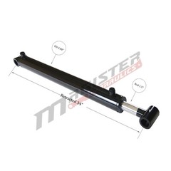 Hydraulic Cylinder For Loader Double Acting 2.5″ Bore 23.5″ Stroke 2.5×23.5 NEW