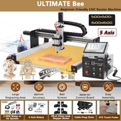 ULTIMATE Bee Engraving CNC Machine Full Kit DDCSV4.1 5Axis Offline Control Box