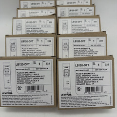 Leviton LB120-DFT 20A 1-Pole AFCI/GFCI Dual Function Circuit Breaker NEW 10X
