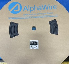 Alpha F2211/8 BK002 Heat Shrink Tubing, 1/8″, 2:1, Black XLPO, FIT-221, 500 ft.