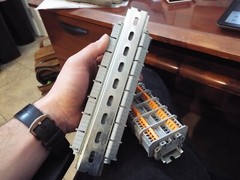 Phoenix Contact ST1,5-QUATTRO Terminal Blocks LOT OF 36 with clips / rails