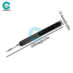 Digital USB Smart Temperature Adjustable Soldering Iron 800mAh Battery Portable