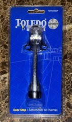 Toledo Hardware Door Stop TDH023SCP Chrome Finish Zinc Lifetime Warranty NEW NIP