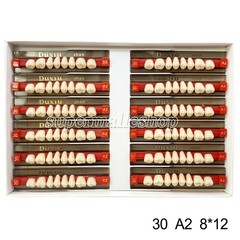 Dental Acrylic Denture Resin Teeth Upper Lower Full Set Shade A1/A2/A3 3/8/16 SD
