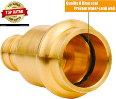 12 Pack 1/2″ Press Pro Press X 1/2″ PEX Adapter Crimp Fittings Brass Coupling