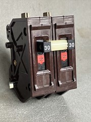Wadsworth A230NI 30 Amp 2 Pole 2P Type A Metal Foot / Tabs Breaker A230