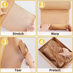Honeycomb Packing Paper Bubble Wrap Roll 15x213ft Eco-Friendly Moving Supplies