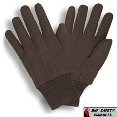 25 DOZEN 300 PAIR BROWN JERSEY GLOVES WORK COTTON 8oz GLOVES NEW – CASE LOT
