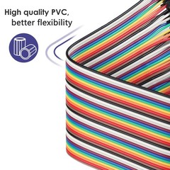 120pcs Assorted 15cm Breadboard Jumper Wires Multicolored Electronics Ribbon Kit