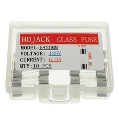 5×20 mm 6.3 A 6.3 amp 125 V 125 Volt 0.2×0.78 Inch F6.3AL125V Fast-Blow Glass…