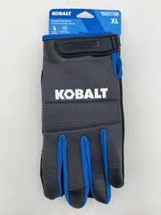 Kobalt Black Synthetic Leather Mechanical Repair Gloves 3 Pairs (Touch Screen)