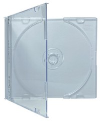 50 SLIM Clear CD Jewel Cases & 100 OPP Plastic Wrap Bag