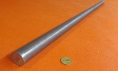 4140/4142 Steel Rod, Metric 30 mm Dia. (-0.051) x 3 FT Length