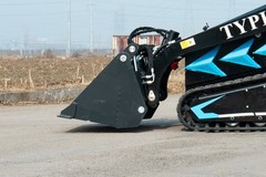 4-in-1 Bucket Attachment for Mini Skid Steer Fits TYPHON STOMP X1300 & STOMP 509