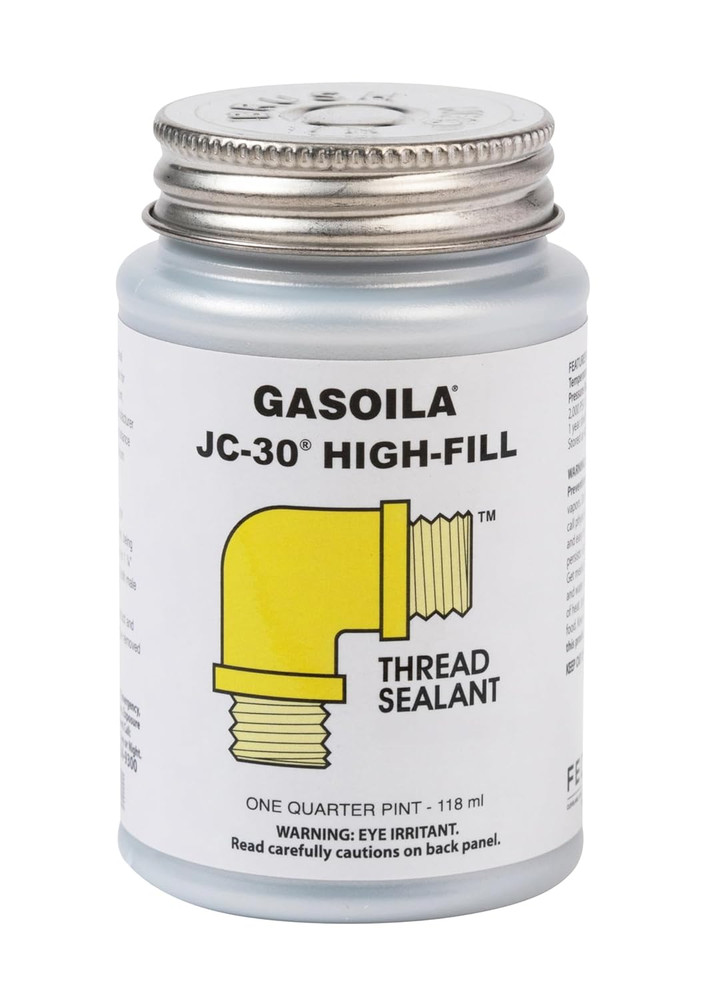 Thread Sealant JC-30, High-Fill for Extreme Temperatures, Metal & PVC Sealant fo