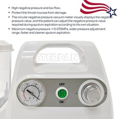 Dental Suction Machine Portable Phlegm Vacuum Oral Emergency Suction Unit ≤65dB