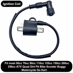 Ignition Coil and Spark Plug for 50cc 90cc 110cc 125cc 150cc 200cc 250cc ATV