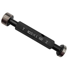 M25 X 1.0 6H METRIC THREAD PLUG GAGE 25.0 1 GO NO GO PD’S= 24.350 & 24.520 NEW