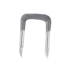1/2 In. Metal PVC Insulated Staple, Gray/Silver Dipped (100-Pack)