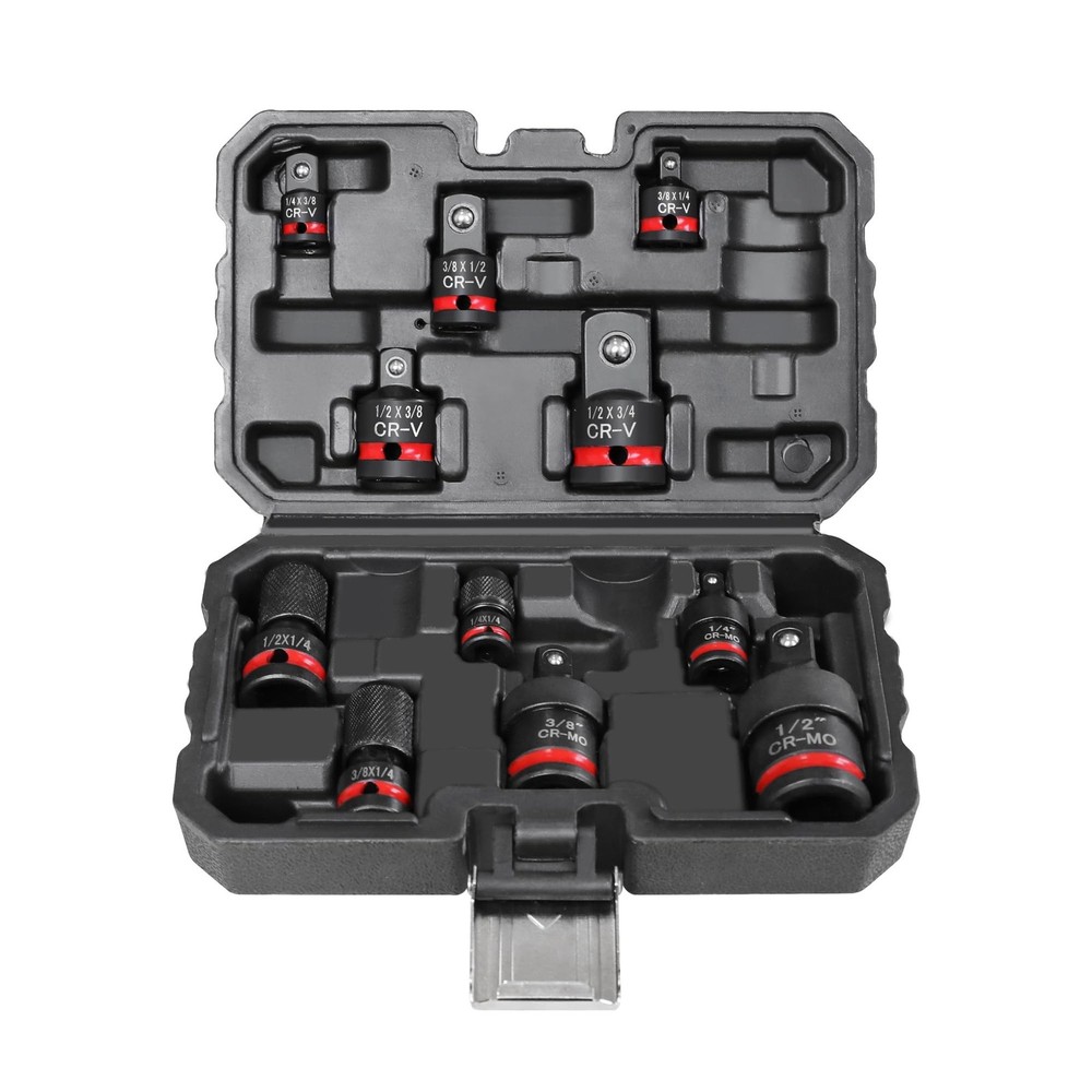 11-Piece Impact Socket Adapter Set-Impact Rated Drill Socket Adapters&Extensi…