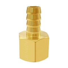 6PCS Brass Hose Barb Fittings 1/4″ NPT Female to 1/4″ Barb Adapter Connector …
