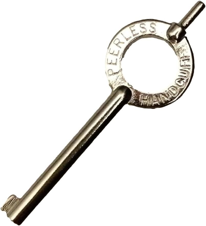 Peerless Model 4100 Nickel Standard Handcuff Key – Disabled Veteran Seller!