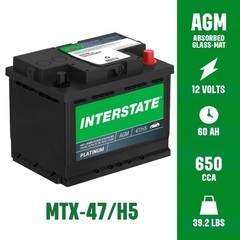 Interstate Batteries Mega-Tron® Automotive Battery 12V 60Ah (Group Size H5,