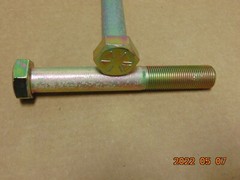 LOT OF (1) Hex Head Bolt 7/8″- 14 x 6-1/2″ Long Grade 8 Zinc 7/8-14 X 6-1/2