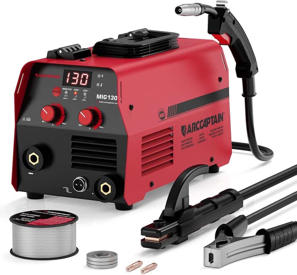 ARCCAPTAIN MIG200 MIG205PRO MIG250 MIG205MP MIG Welder Flux Core Stick Lift TIG