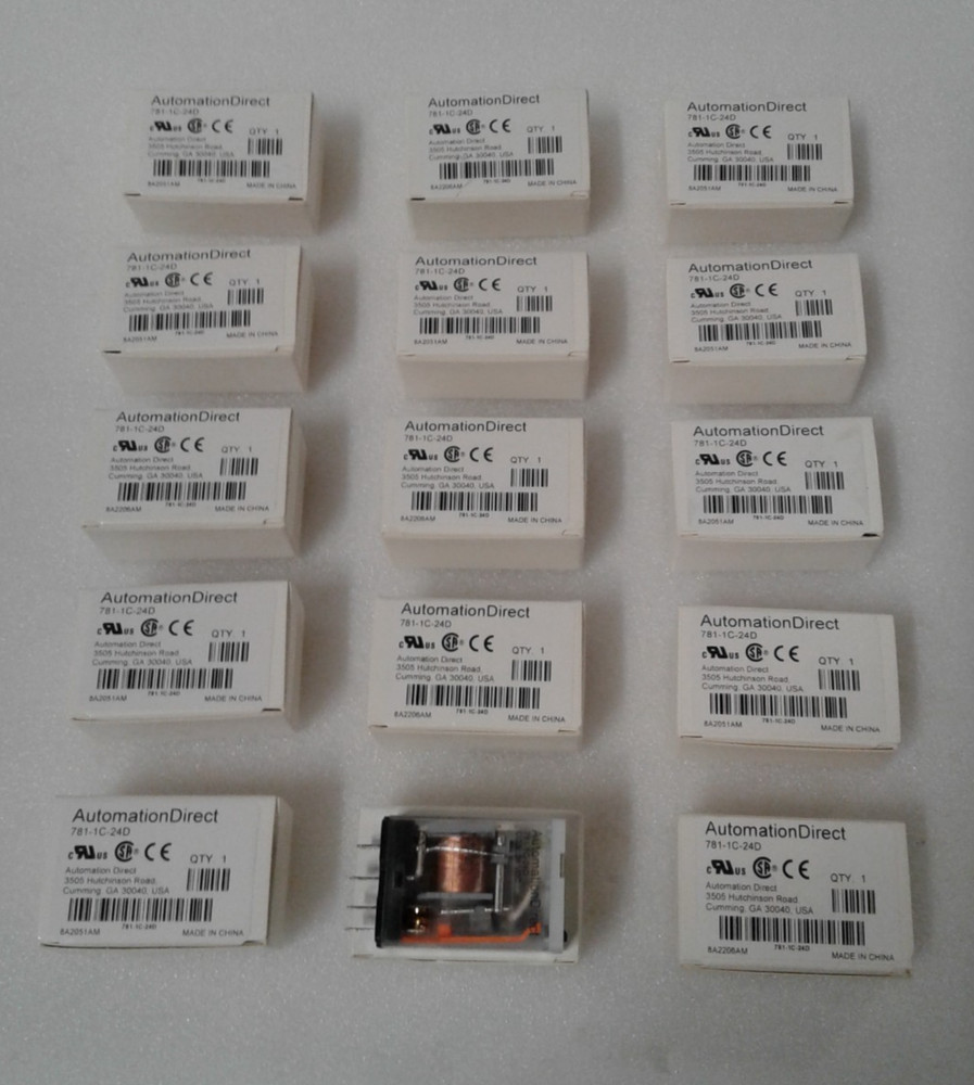 Lot of 15 Automation Direct 781-1C-24D Relay – New in Box