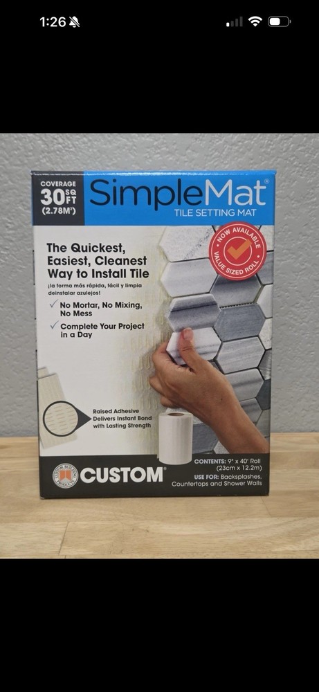 Custom Building Products Simplemat 30 sq. ft. Tile Setting Mat