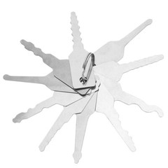 Multi‑function 10 In 1 Master Key Set Door Opener Tool Durable Lightweight