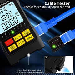 Portable 5-In-1 Fiber Optic Cable Tester with Optical Power Meter, Cable Finder,