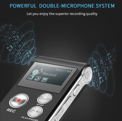 Digital Voice Recorder Dictaphone Audio Sound Recorder Mini Small Spy Lecture