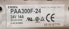 COSEL PAA300F-24 POWER SUPPLY 24V 14A 100-240VAC 50/60HZ