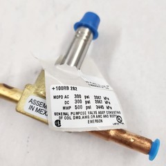 Emerson 047503 100RB 2S2 Refrigerant Solenoid Valve Less Coil 1/4” ODF Extend